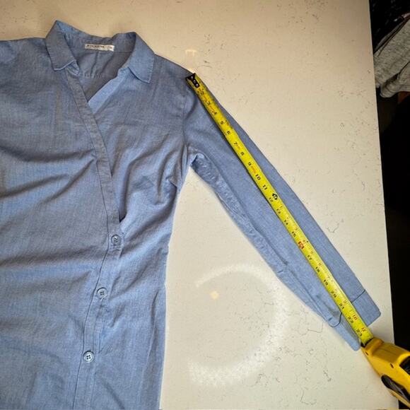 Stateside USA Classiccore Denim Wrap Button Casual Dress Sz Medium - Picture 12 of 16